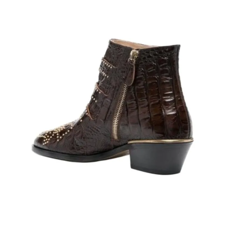 Chloé Susanna 50mm Studded Ankle Boots-3