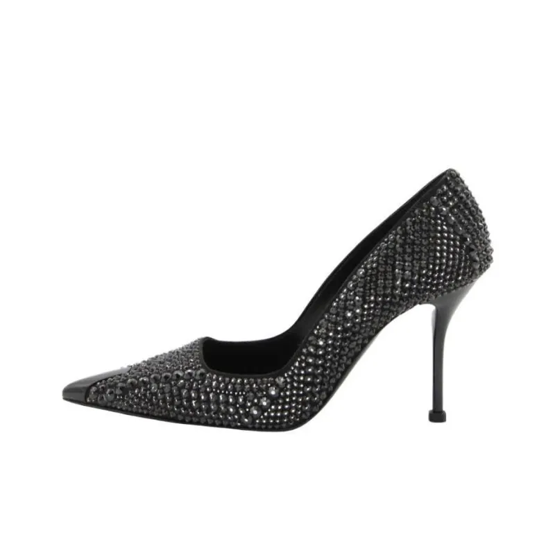 Alexander McQueen Embellished Pointed-Toe Pumps-0