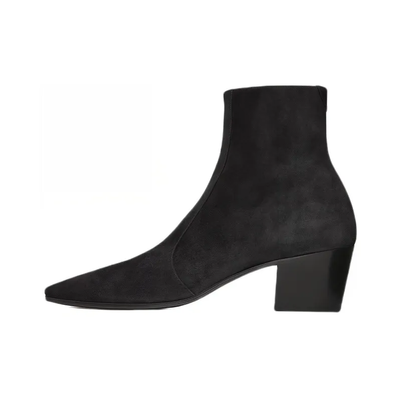 SAINT LAURENT Vassili Ankle Boots Men's Black-0