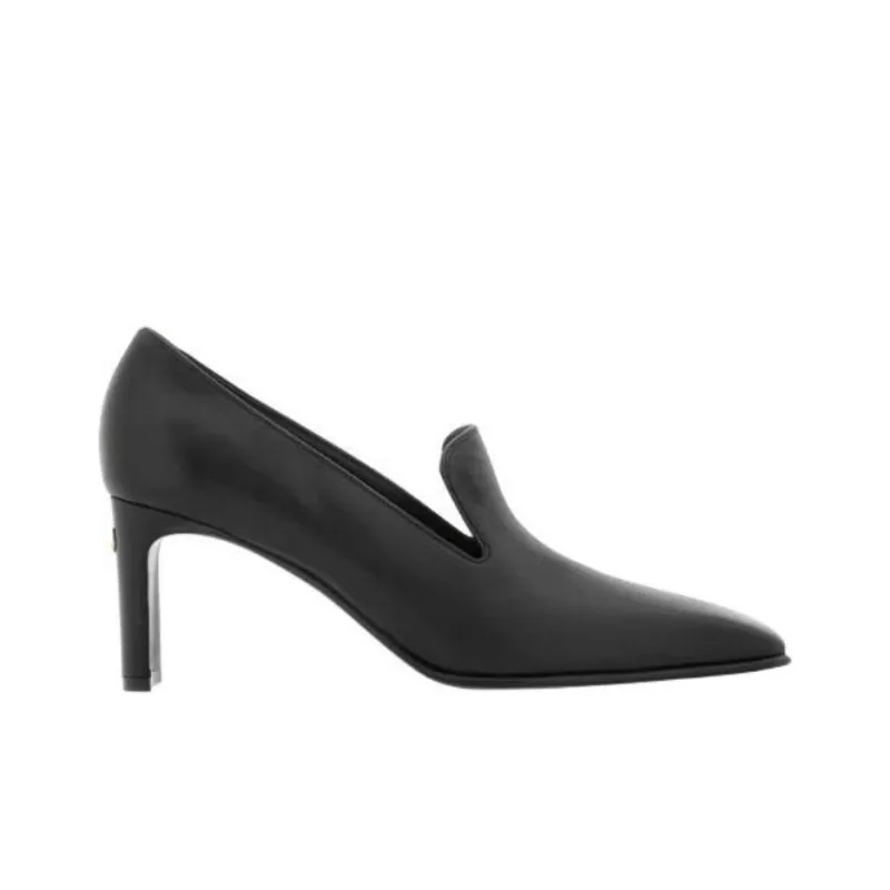 FERRAGAMO Block Heel High Heels 7cm Women's Black-1
