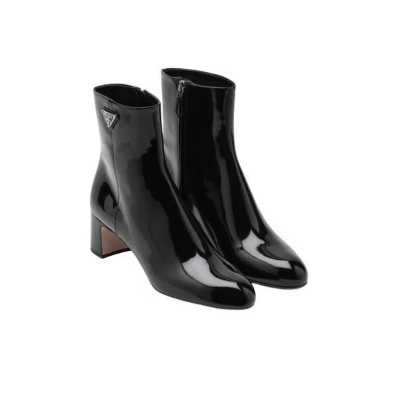 PRADA Ankle Boots Women's Black-4