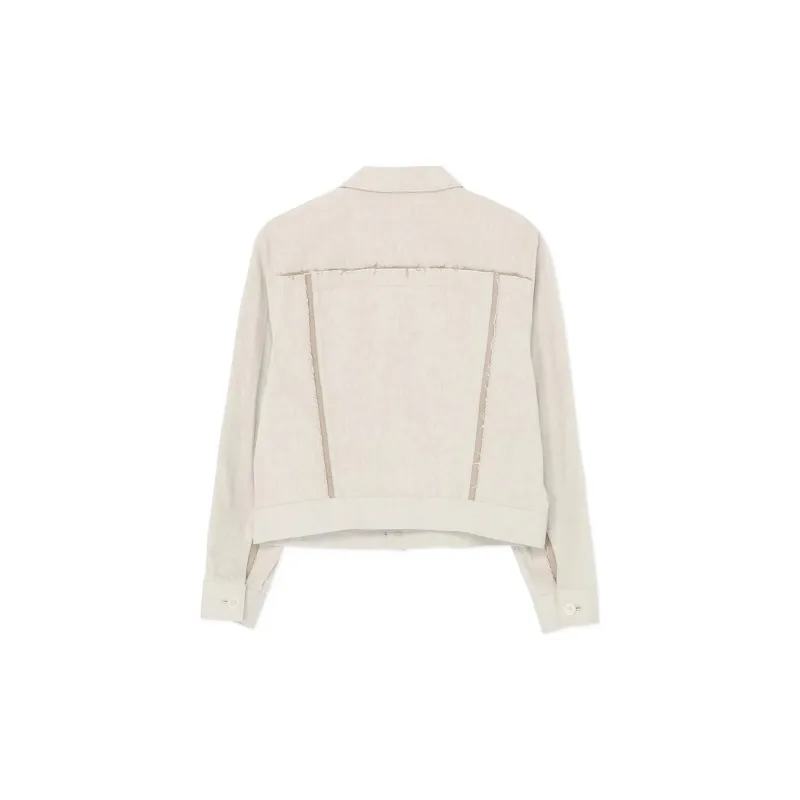 Yohji Yamamoto Denim Jacket Women's Ecru-1