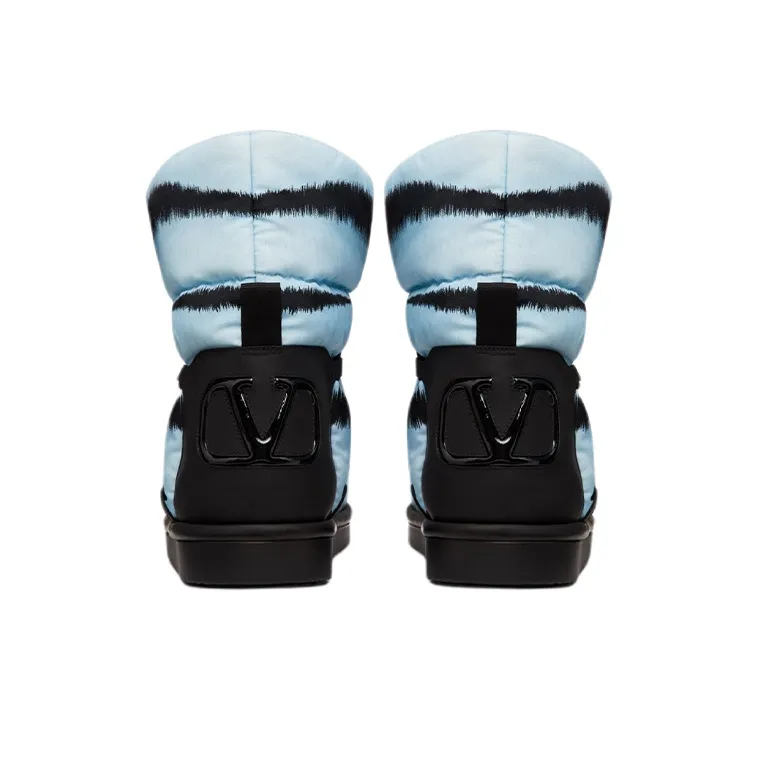 Valentino Tiger 1967 Tiger Year Collection Ankle Boots Men's Blue-4