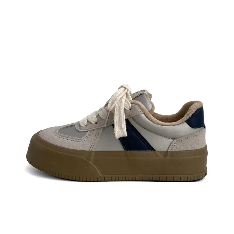 Than Than Me Warm Slip-Resistant Low-Top Skateboard Shoes Women's-4