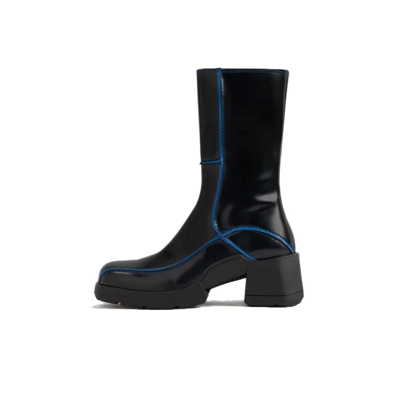 MIISTA Ankle Boots 6cm Women's Blue Black-0