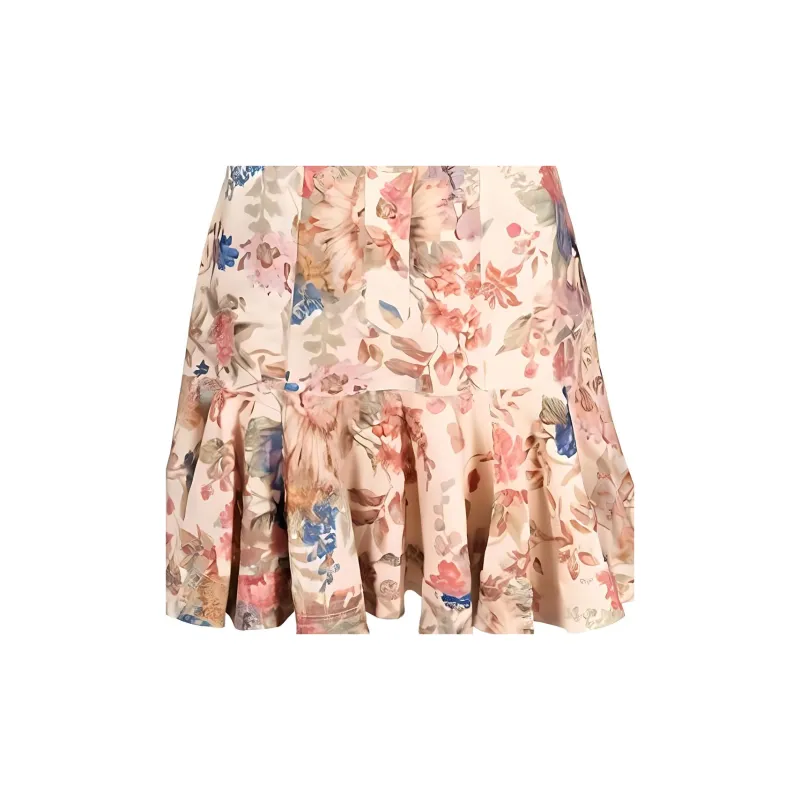 Zimmermann Floral Printed August Belted Mini Dress-3