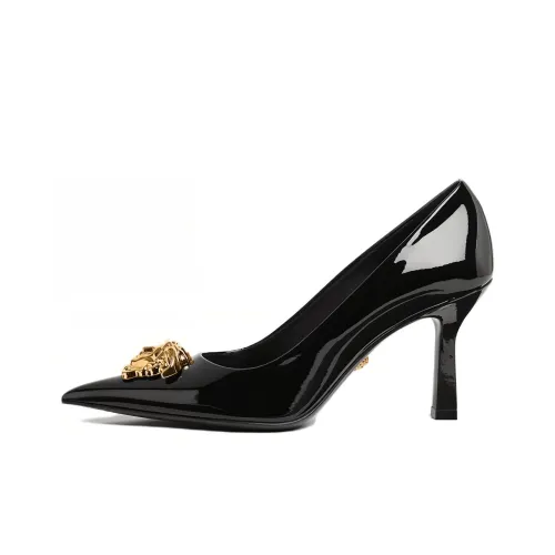 VERSACE Slim Heel High Heels 7.5cm Women's Black