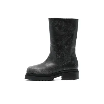 ECKHAUS LATTA Square-toe 70mm Leather Boots