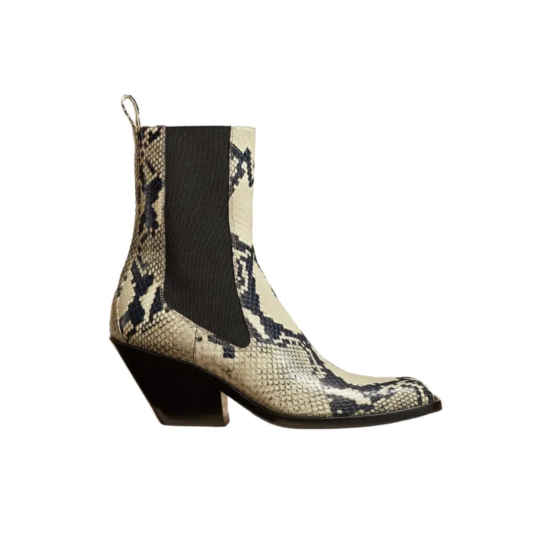 KHAITE Embossed Ankle Boots Women's-1