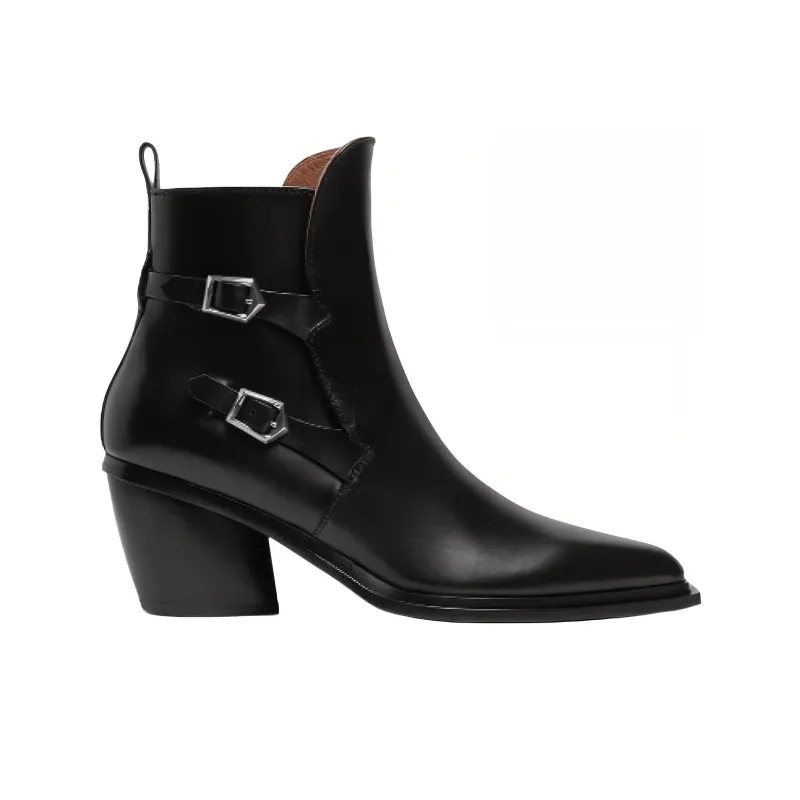 SARTORE Ankle Boots 7cm Women's Black-1