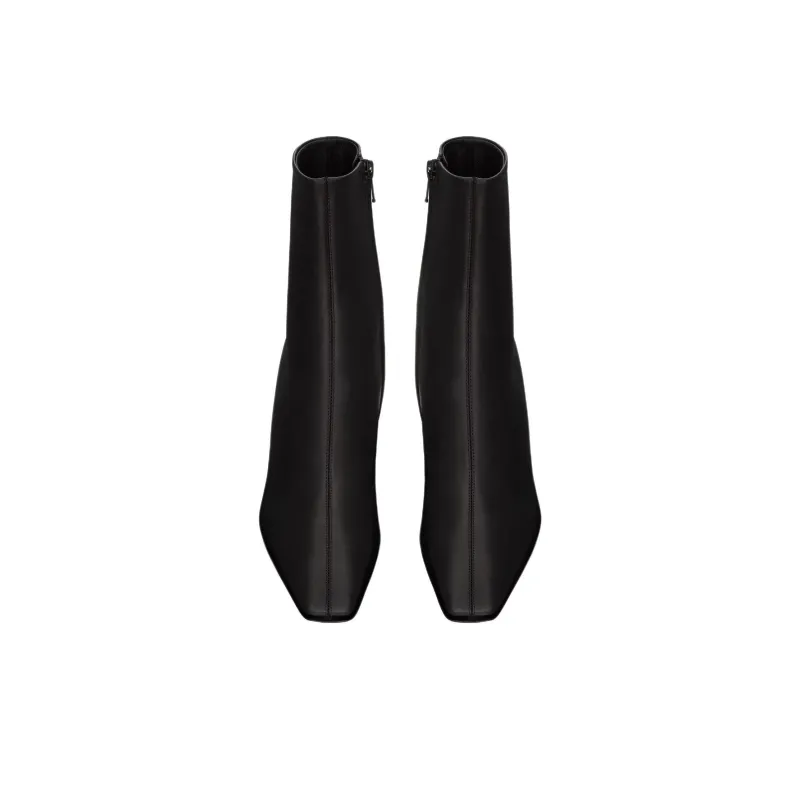 SAINT LAURENT Jill Square Pointed Toe Ankle Boots Women's-3