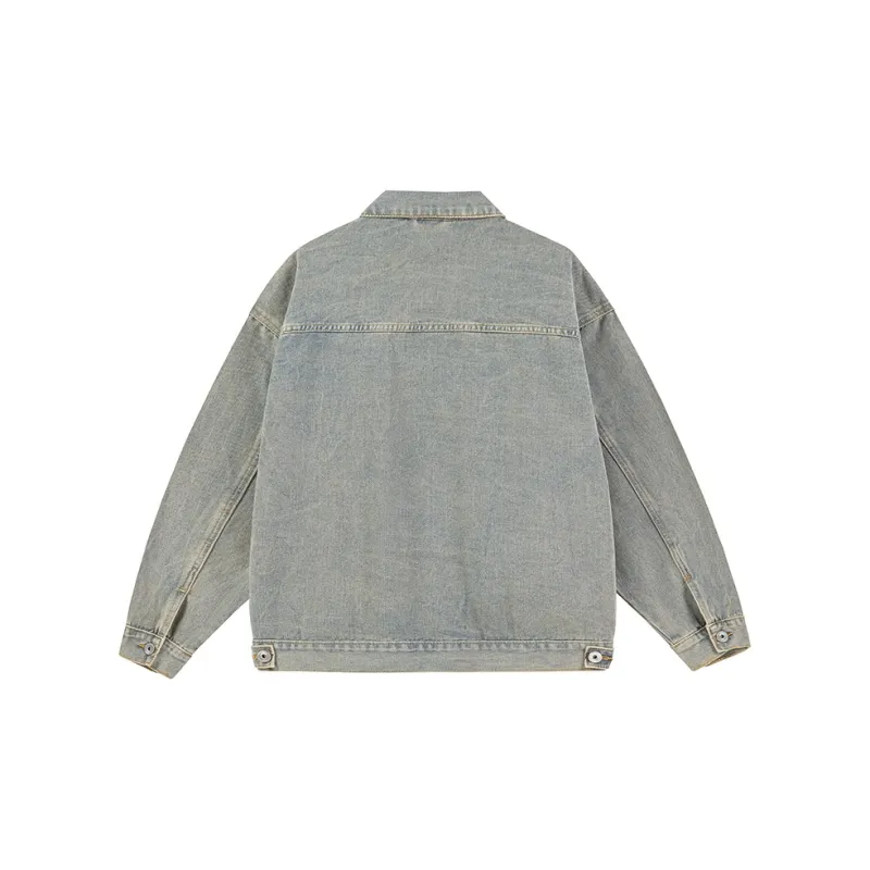 HELEH Denim Jacket Unisex Yellow Mud-1