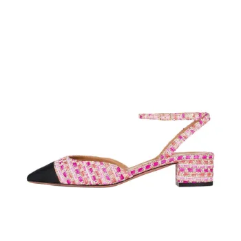 AQUAZZURA French Flirt Chunky Heel High Heels 3.5cm Women's Pink