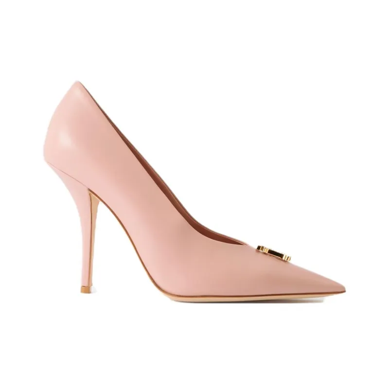Burberry Slim Heel High Heels 10cm Women's Pink-1