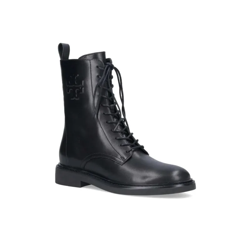 TORY BURCH Double T Leather Combat Boots-2