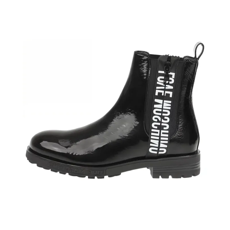 Love MOSCHINO Logo-tape Chelsea Boots-0