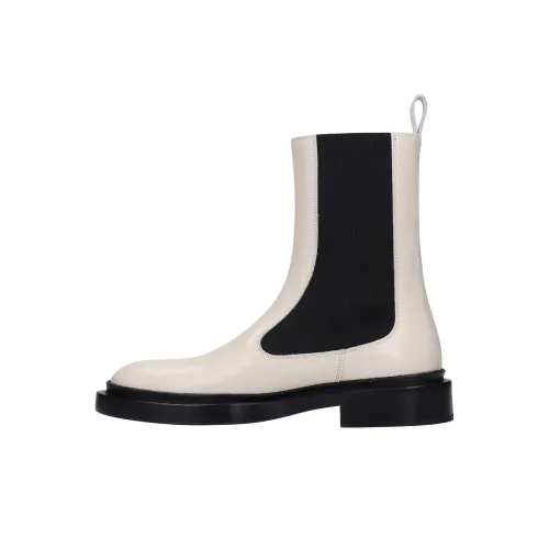 JIL SANDER Short Chelsea Boots Women's Ecru