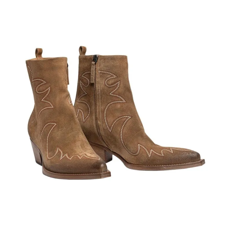 SARTORE SR4501 Ankle Boots 4.5cm Women's Umber-3