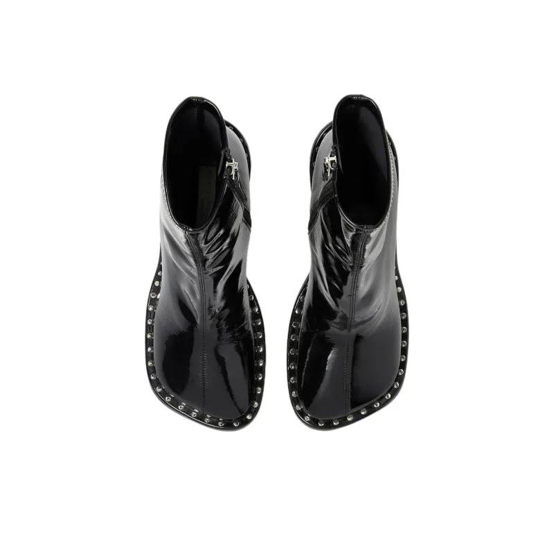 Stella McCartney Ryder Lacquered Ankle Boots-4