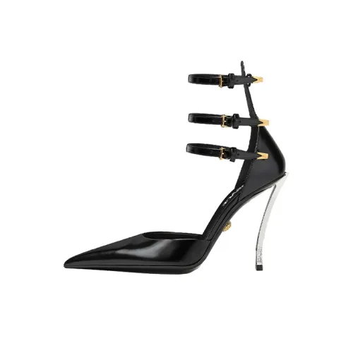 VERSACE Slim Heel High Heels 11cm Women's Black