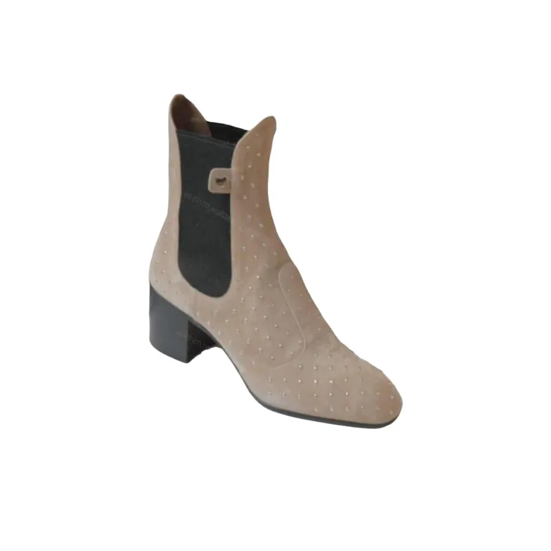 Laurence Dacade Short Chelsea Boots 6cm Women's Brown-1