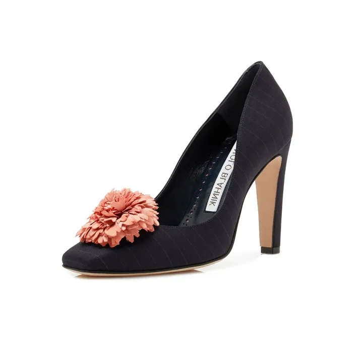 MANOLO BLAHNIK High Heels Women's Dark Blue-2