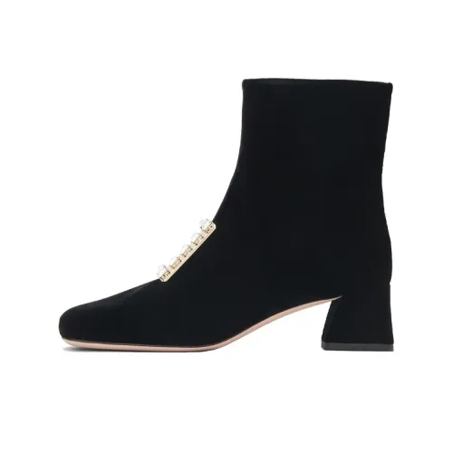 Roger Vivier Ankle Boots Women's High Top Black