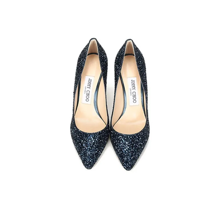 Jimmy Choo ROMY Slim Heel High Heels Women's Blue-3