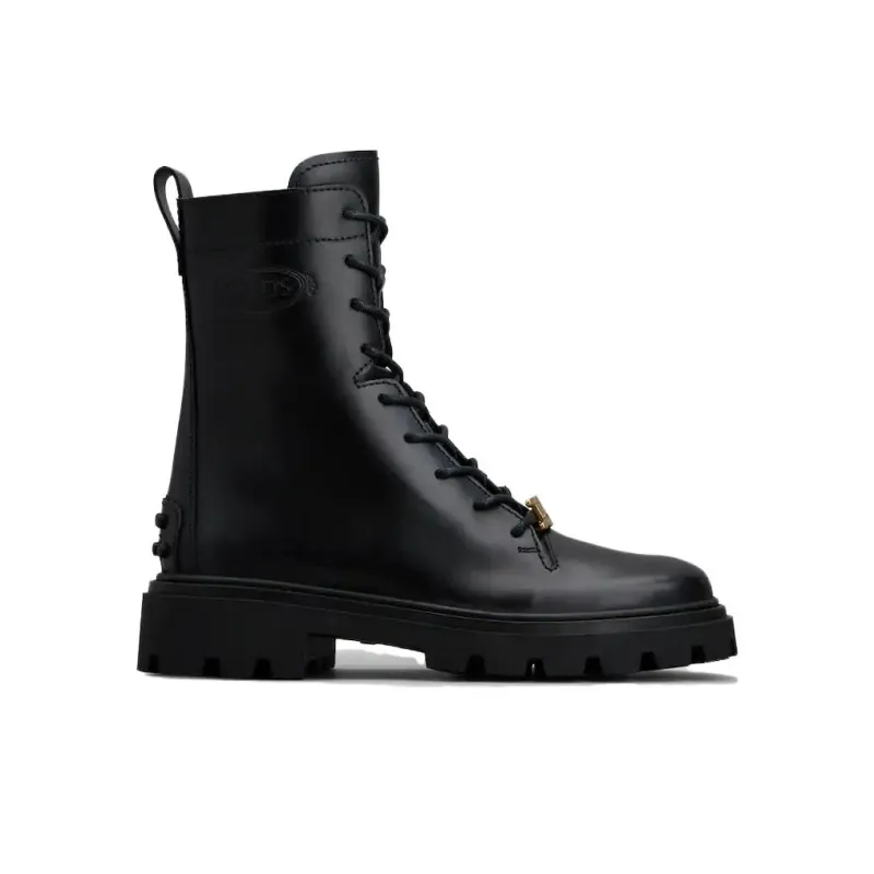 TOD'S Logo plaque Leather Boots Women's-1