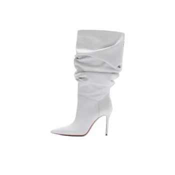 AMINA MUADDI JAHLEEL Ankle Boots 9.5cm Women's White
