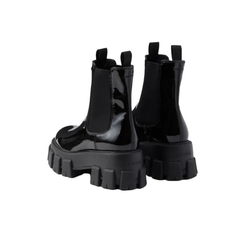 PRADA Monolith Chelsea Boots 5.5cm Women's Black-3