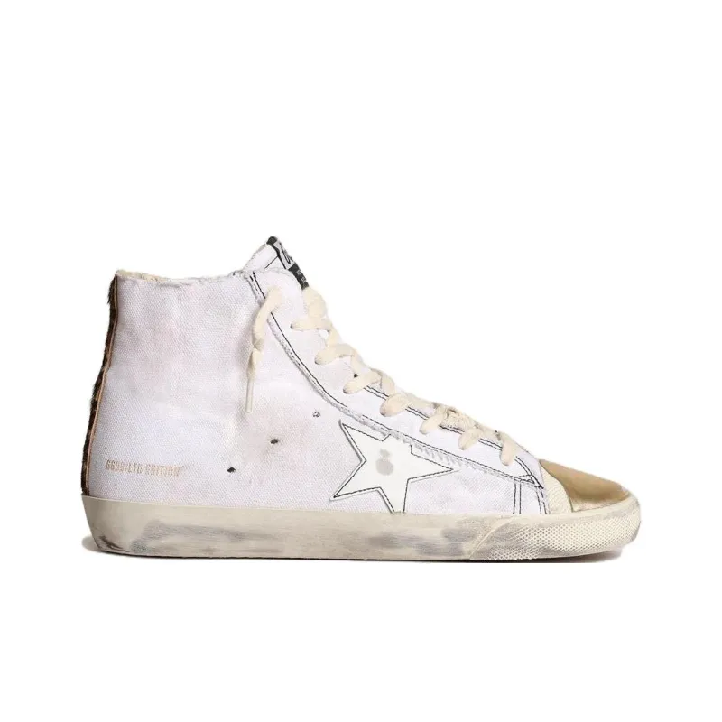 Golden Goose Francy High-top "White / Gold" Sneakers-1