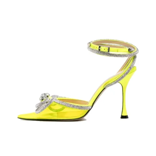 MACH & MACH Slim Heel High Heels Women's Yellow