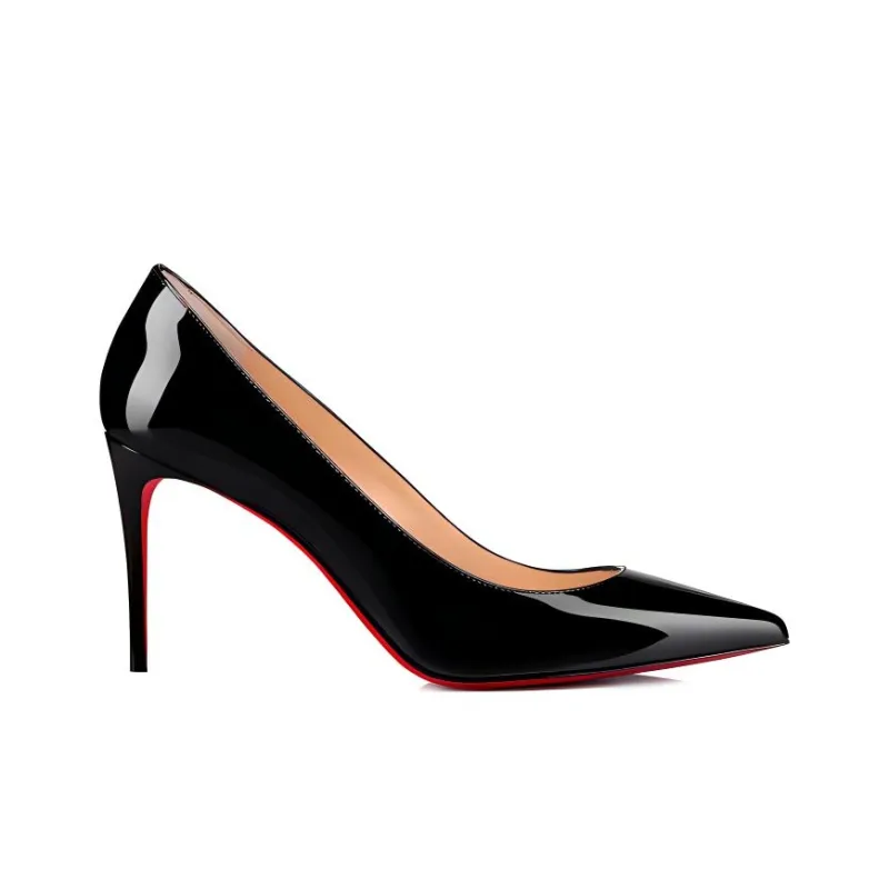 Christian Louboutin Kate 85mm Pump Black Patent Leather Women's-1