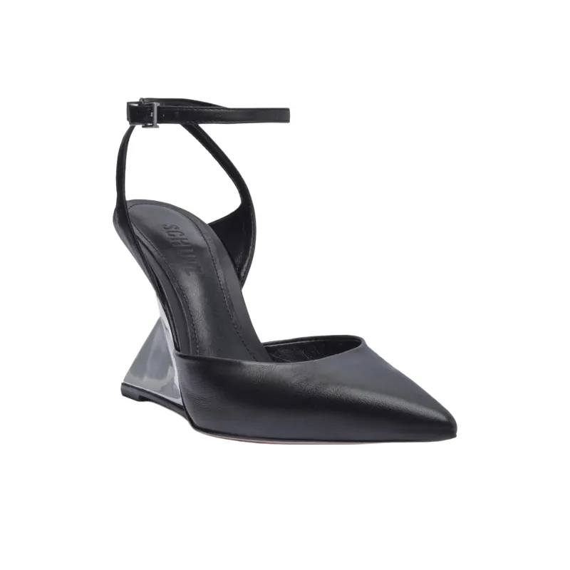 Schutz Janice Irregular Heel High Heels 10.1cm Women's Black-2