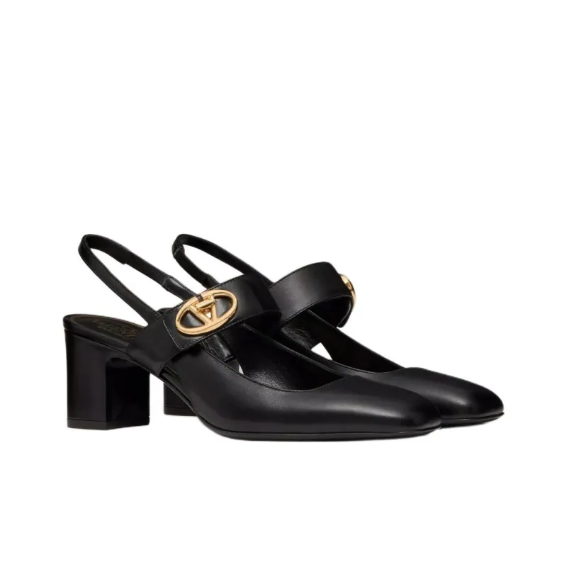 Valentino Vlogo GARAVANI High Heels 6cm Women's Black-2