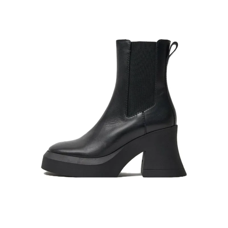MIISTA Chelsea Boots 10cm Women's Black-0