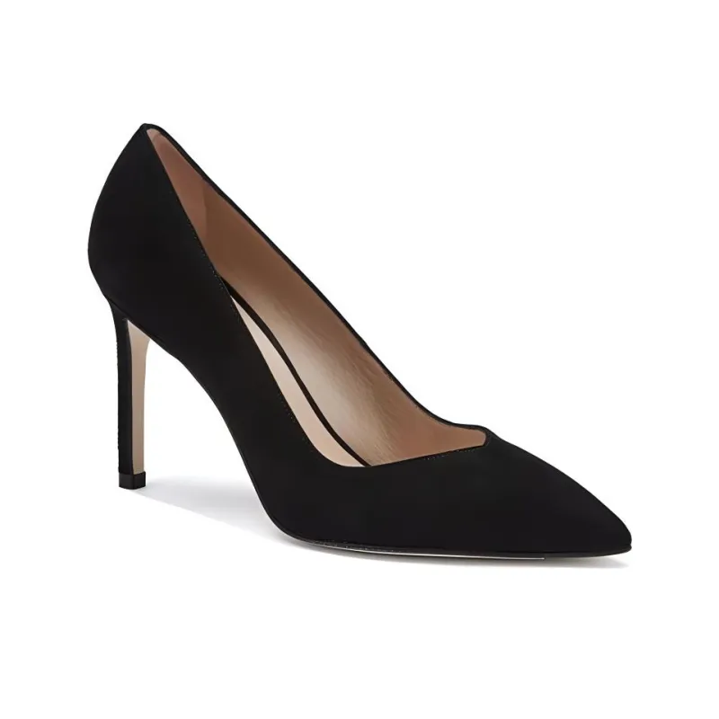 Stuart Weitzman/SW Anny Slim Heel High Heels 9.5cm Women's Black-3