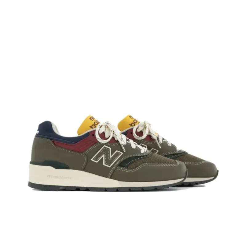 New Balance 997 MiUSA Aimé Leon Dore Dark Moss Angora-1