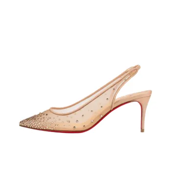CL Slim Heel High Heels Women's Nude