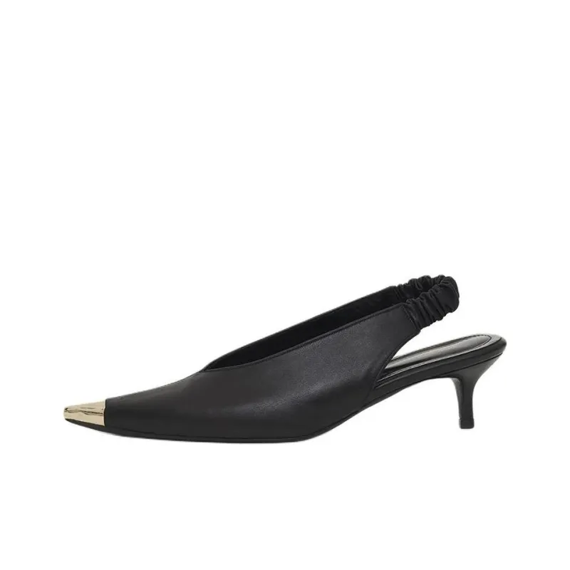 Anine Bing NINA Slim Heel High Heels 6cm Women's Black-0