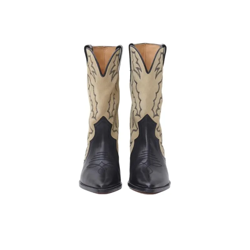ISABEL MARANT Duerto Leather Ankle Boots-3