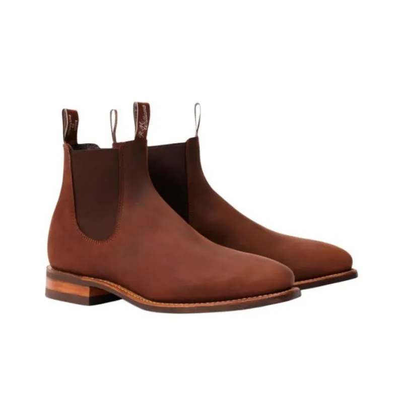 R.M.WILLIAMS Chelsea Boots Men's Red Brown-2