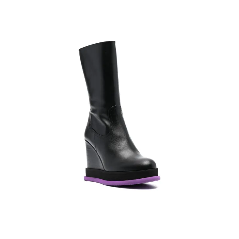 Paloma Barceló Alena Ankle Boots Women's Black Purple-3