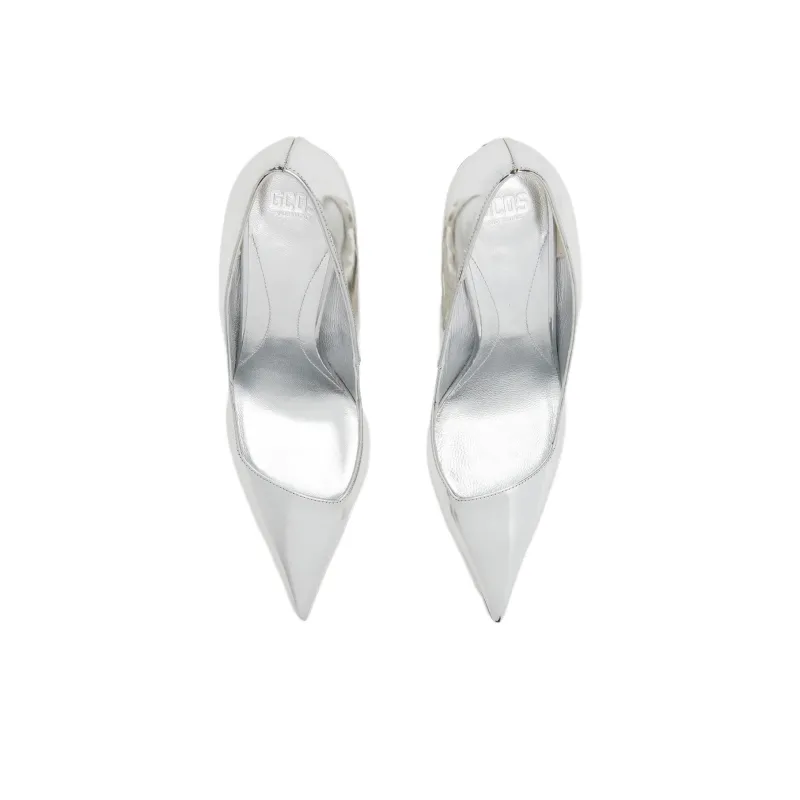 GCDS Morso Mirror 111mm Sculpted-heel Pumps-2