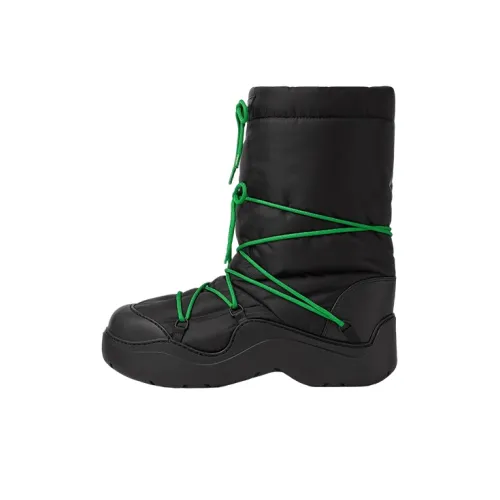 Bottega Veneta Lace Up Puddle Bomber Boots Women's