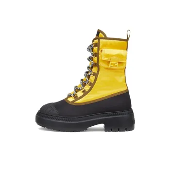 FENDI Domino Fashion Ankle Boots Women's Yellow