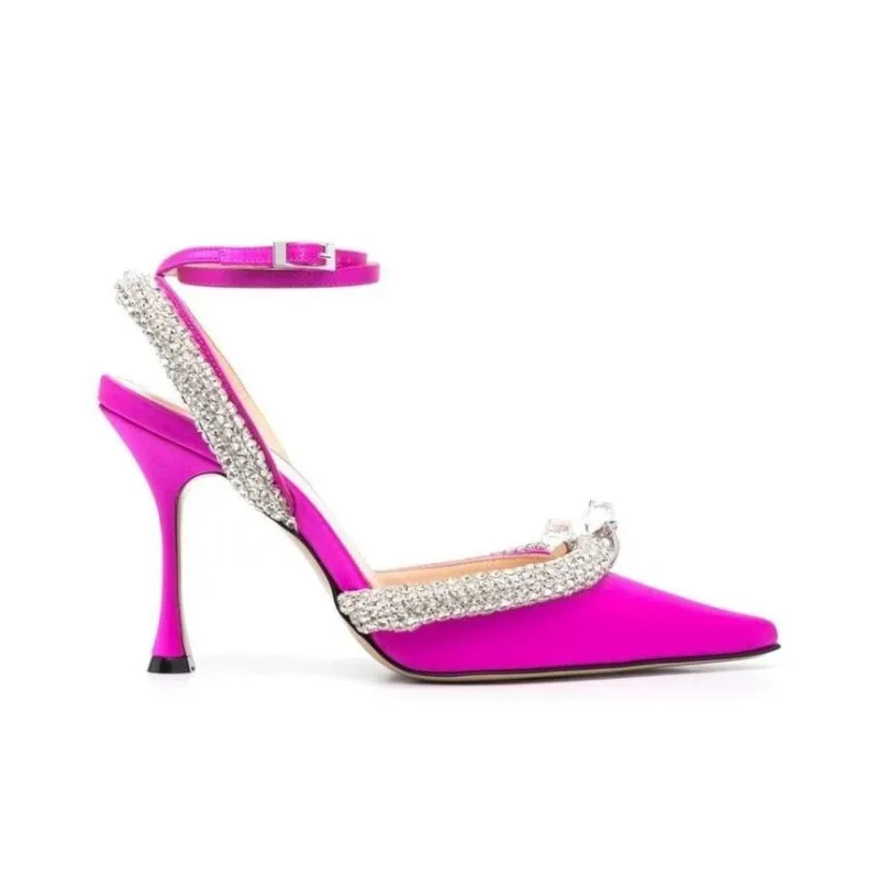 MACH & MACH Slim Heel High Heels Women's Purple-1