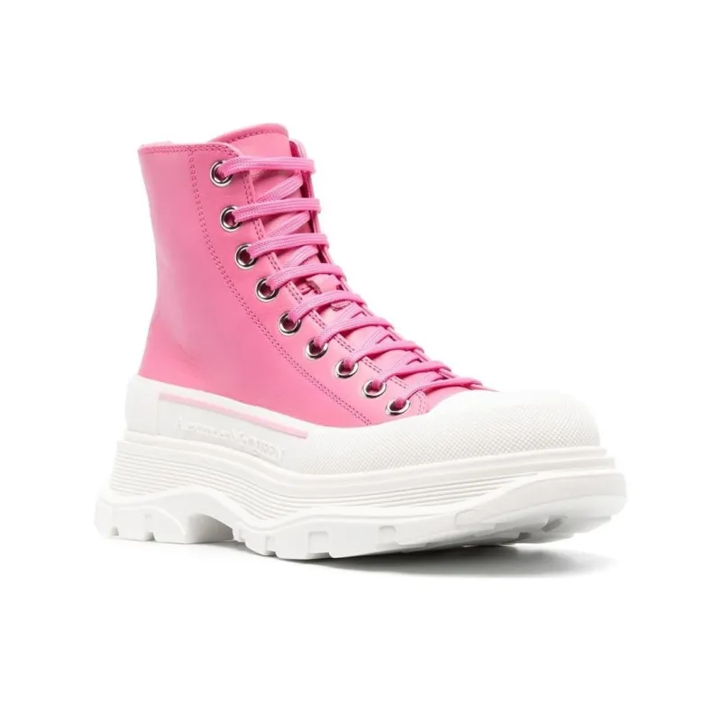 Alexander McQueen Logo Detailed Lace-Up Boots Women's-2