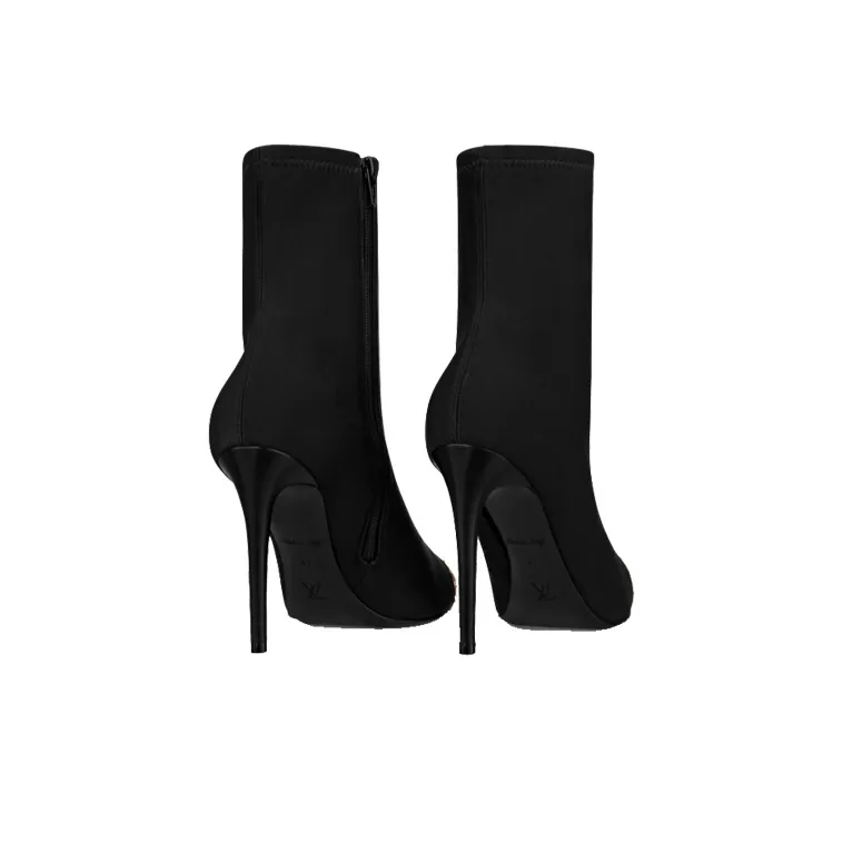 LOUIS VUITTON Chérie Ankle Boots Women's Black-3